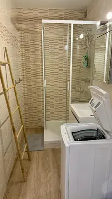 Salle de bains dans l'établissement Appartement Marina FACE MER