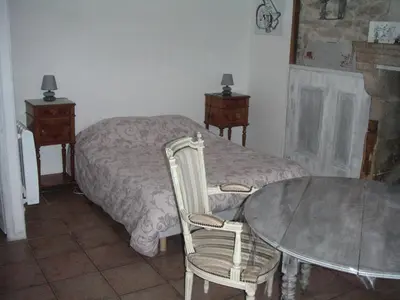 Coin salon dans l'établissement Chambre d'hôte du Plessis