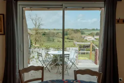 Balcon ou terrasse dans l'établissement le Refuge des Géants