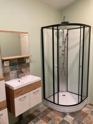 Salle de bains dans l'établissement Loft spacieux