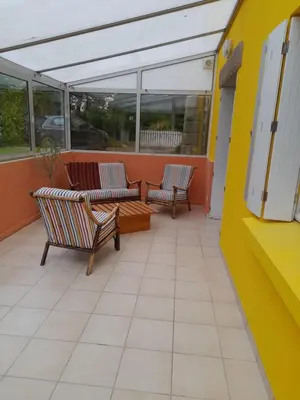 Balcon ou terrasse dans l'établissement Logement au cœur de St Lyphard