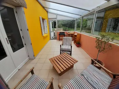 Coin salon dans l'établissement Logement au cœur de St Lyphard