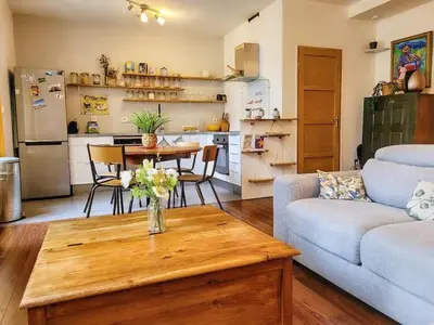Cuisine ou kitchenette dans l'établissement Le Cosy sur cour - T3 Hypercentre Angers