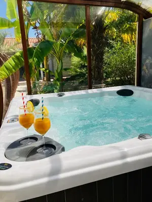 Piscine de l'établissement Un petit bout de Louisiane chambre d'hôtes avec Piscine et Petit Déjeuner ou située à proximité