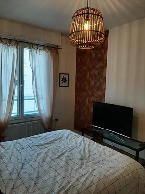 Plan de l'établissement chambre dans maison place du commando, bord de mer