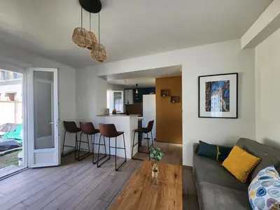 Coin salon dans l'établissement La Casa Choukie