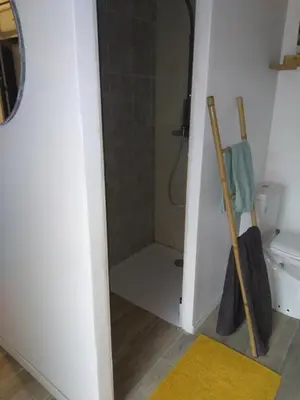 Salle de bains dans l'établissement Chez alexia et cédric