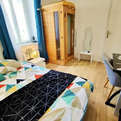 2 chambres Centre Chateaubriant Sauna