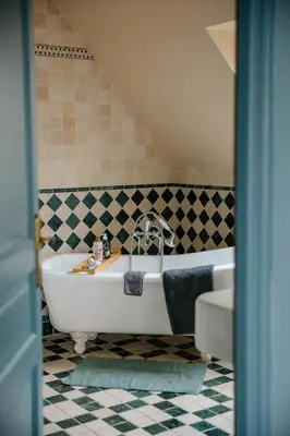 Salle de bains dans l'établissement La Maison du Pont des 2 Rives