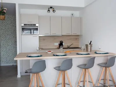 Cuisine ou kitchenette dans l'établissement Apartment Côté Port by Interhome