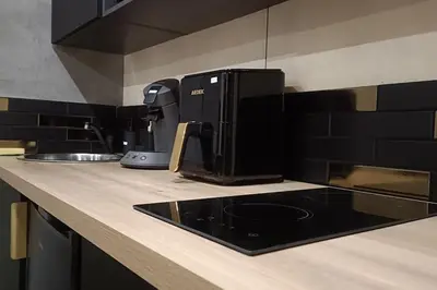 Cuisine ou kitchenette dans l'établissement tiny house confort
