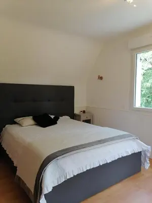 Un ou plusieurs lits dans un hébergement de l'établissement Chambre d'hôtes Ste Marie
