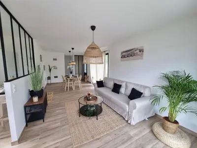 Coin salon dans l'établissement Vendée Z'Îles