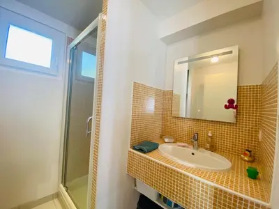 Salle de bains dans l'établissement Casa Mandarine