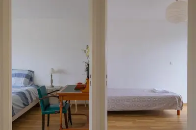 Un ou plusieurs lits dans un hébergement de l'établissement Horizon d'Azur - Appt avec vue sur la fôret