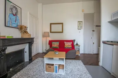 Cuisine ou kitchenette dans l'établissement Le petit cosy