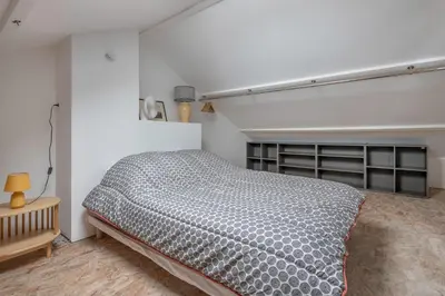 Un ou plusieurs lits dans un hébergement de l'établissement Maison et jardin, 600m de la mer, St Brevin