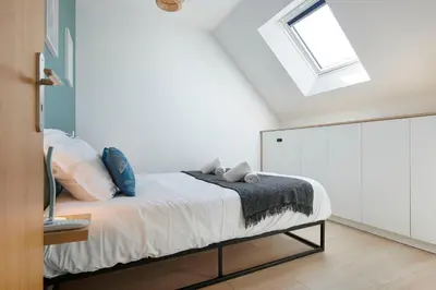 Un ou plusieurs lits dans un hébergement de l'établissement La Casa di Cami, maison cocon 4 à 6 personnes