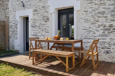 Terrasse ou espace extérieur de l'établissement La Casa di Cami, maison cocon 4 à 6 personnes