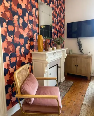 Cuisine ou kitchenette dans l'établissement LE BOTANICA Bel appartement situé à 5 min de la gare d'Angers
