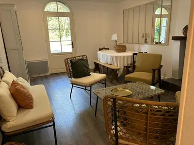 Coin salon dans l'établissement Gite de St Venant
