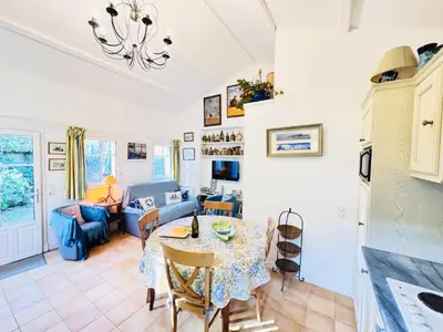 Télévision ou salle de divertissement dans l'établissement Pied à terre au Gabelou à Port Fromentine