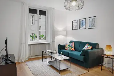 Coin salon dans l'établissement Le mercoeur - Cocon paisible en hyper centre