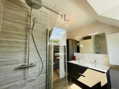 Salle de bains dans l'établissement Casa Belle Rive