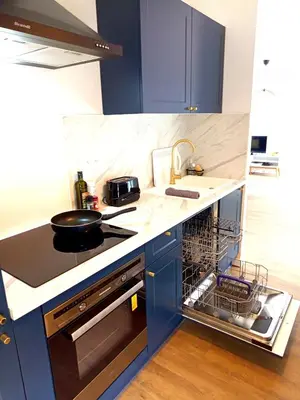 Cuisine ou kitchenette dans l'établissement Escapade, T3 Proche gare