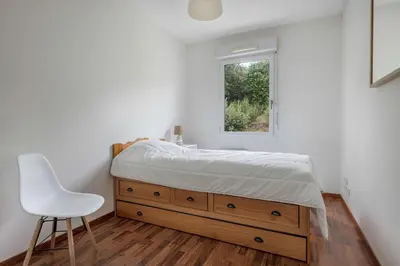 Un ou plusieurs lits dans un hébergement de l'établissement Maison pour 8 personnes - 300m de la plage