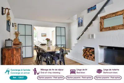 Plan de l'établissement Jolie maison pour 7 - 300 m de la plage - Dunes