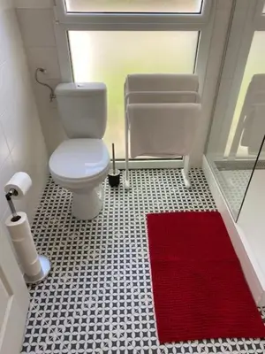 Salle de bains dans l'établissement La Maisonnette