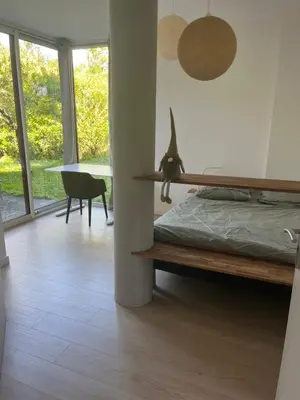 Un ou plusieurs lits dans un hébergement de l'établissement Chambre Gachet