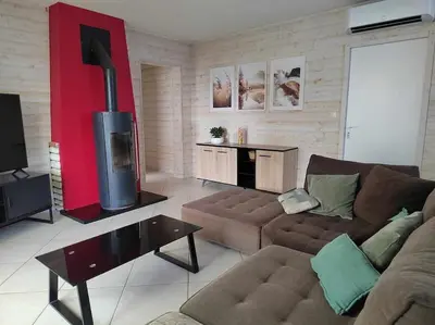 Coin salon dans l'établissement La Casa Bidule
