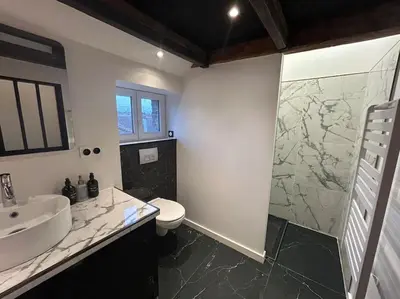 Salle de bains dans l'établissement Loft de standing