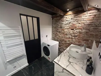 Salle de bains dans l'établissement Loft de standing