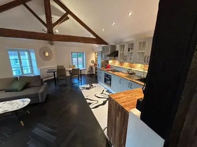 Cuisine ou kitchenette dans l'établissement Loft de standing