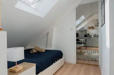 Cuisine ou kitchenette dans l'établissement Suite Sous Velux T2