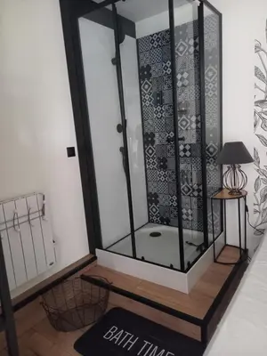 Salle de bains dans l'établissement L'appart des mésanges