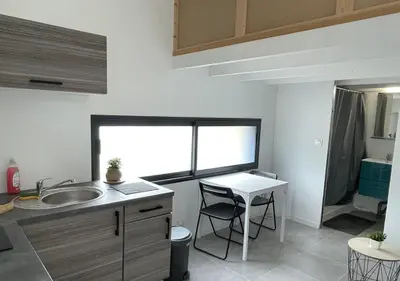 Cuisine ou kitchenette dans l'établissement Studio indépendant Hyper centre