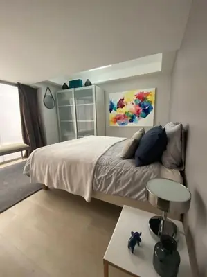 Un ou plusieurs lits dans un hébergement de l'établissement Loft Bellamy