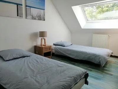 Un ou plusieurs lits dans un hébergement de l'établissement Gîte de Cojoux