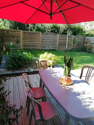 Jardin de l'établissement Gîte de Cojoux