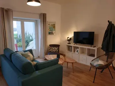 Télévision ou salle de divertissement dans l'établissement maison du bord de Loire Ancenis