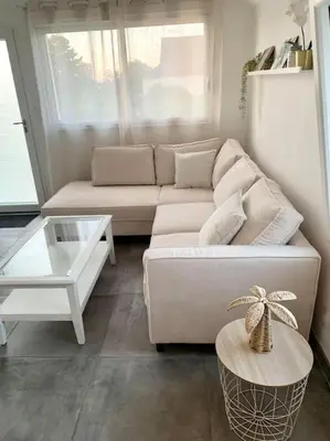 Coin salon dans l'établissement Logement T2 indépendant 10 mn Angers