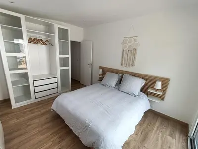 Un ou plusieurs lits dans un hébergement de l'établissement Maison 5 pers neuve 300m de la mer