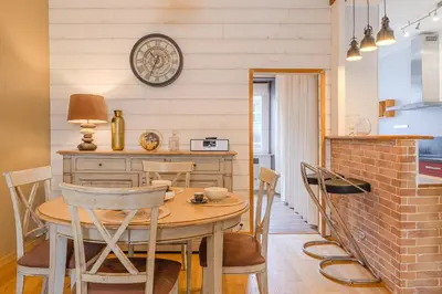 Cuisine ou kitchenette dans l'établissement Ernest - appt calme proche centre de nantes