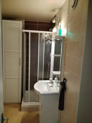 Salle de bains dans l'établissement Appartement vue mer 4 personnes