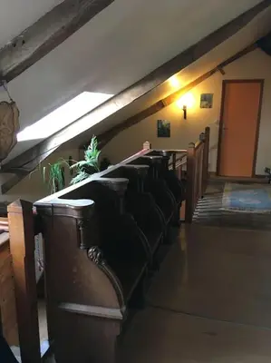 Coin salon dans l'établissement Ecologite La Rivière