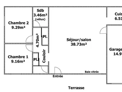 Plan de l'établissement Charmante maison en lisière de forêt à Noirmoutier, proche plage et Passage du Gois - FR-1-426-563